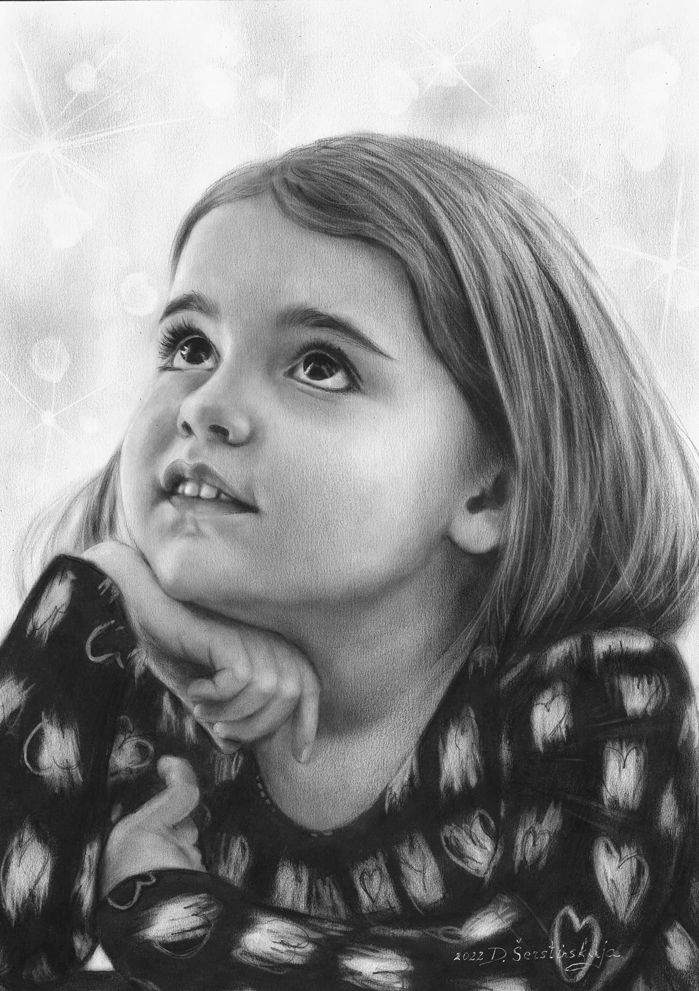 Barbora - Hyperrealistic Child Portrait | World Art Awards 2nd Place by Danguole Serstinskaja